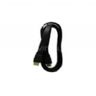 Cable HDMI Philco (Conector Dorado, Plano, 4K, 3 Metros, Negro)