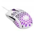 Mouse Gamer Cooler Master MM711 (OMRON, 16000dpi, RGB, Ultra Ligero, Blanco Mate)