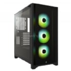 Gabinete Corsair iCUE 4000X (ATX, Vidrio Templado, Fan RGB x3, Sin Fuente, Negro)