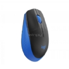 Mouse Logitech Inalámbrico M190 (1000 dpi, Receptor USB, Color Azul, 3 Botones, Pila AA)