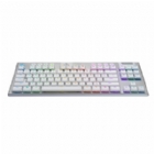 Teclado Mecánico Logitech G915 TKL Lightspeed (RGB, Switch GL Táctil, Inglés, Blanco)