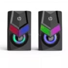 Parlantes Gamer HP DHE-6000 para PC (RGB, Jack 3.5mm, USB, Negro)