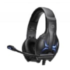 Audífonos Gamer HP DHE-8001 (LED, Jack 3.5mm, USB, Negro)