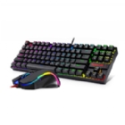 Kit Gamer Redragon Teclado Mecánico K552 + Mouse M602A Griffin (RGB, USB, Negro)