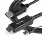Cable Adaptador Startech de HDMI a DisplayPort (2 Metros, UHD 4K, 30Hz, Negro)