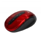 Mouse Klipxtreme Vector Inalámbrico (Dongle USB, Rojo/Negro)