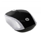 Mouse HP 200 Inalámbrico (Dongle USB, Plateado/Negro)