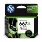 Cartucho de tinta HP 667XL Cian/Amarillo (Alto rendimiento)