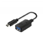 Adaptador Xtech de USB-C a USB-A hembra (USB 3.0, Negro)