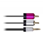 Cable Philco Auxiliar de Jack 3.5mm a RCA x2 (1 Metro)