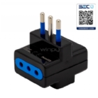 Adaptador Philco de Corriente (Triple, 250V/10A, Negro)