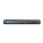 Switch Linksys LGS116 Gigabit de 16 puertos (1000 Mbps, AC 100/230 V, QoS)