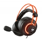Audífonos Gamer Cougar Immersa Pro Prix RGB (Sonido 7.1, USB, Negro/Naranjo)