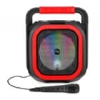 Parlante Karaoke Philco de 2000W (TWS, Bluetooth 5.0, Radio FM, LED Multicolor, Rojo)