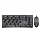 Kit Teclado + Mouse Clio AirMAX (USB 2.0, Negro)