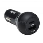 Cargador para Auto Tripp Lite de 2 Puertos (USB-C/27W, USB A/12W, Negro)