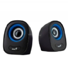 Altavoces Genius SP-Q160 de 6W (2.0, Jack 3.5mm, Negro/Azul)
