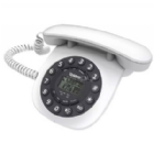 Teléfono Retro Uniden AT8601 con LCD (FSK / DTMF, Blanco)