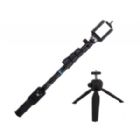Kit Selfie Ultra 06 PRO Stick+Tripode (Bluetooth, Negro)