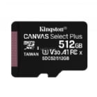 Tarjeta MicroSD Kingston Canvas Select Plus de 512GB (85MB/s de Escritura, Class10)