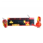 Kit Gamer Marvel Iron Man Teclado+Mouse+Audífonos