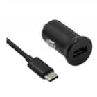 Cargador para Auto Motorola con Cable USB-C (18W, Negro)