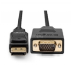 Cable Adaptador Kensington DisplayPort 1.2 a VGA (Full HD, Negro)