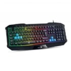 Teclado Gamer Genius Scorpion K215 (LED Multicolor, Inglés, Negro)