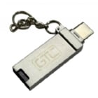 Lector microSD GTC HUG-014 (USB-C, Plateado)