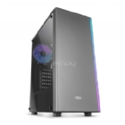 Gabinete Gamer Nox Omega ARGB (ATX, Panel Acrílico, Gris)