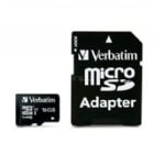 Tarjeta MicroSD Verbatim de 16GB (Class 10, con Adaptador)