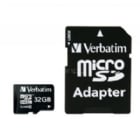 Tarjeta MicroSD Verbatim de 32GB (Class 10, con Adaptador)