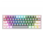 Teclado Mecánico Redragon Fizz Pro K616-RGB B (Switch Red, 1ms, Bluetooth/2.4GHz/USB-C, Gris/Blanco)