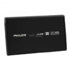 Cofre Philco para discos HDD o SSD de 2.5“ (SATA, USB 3.0, Negro)