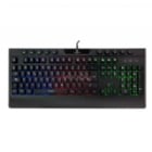 Teclado Gamer Monster Inception (Membrana, Anti-Ghosting, Español, LED Multicolor)