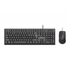 Kit Teclado + Mouse Philips SPT6234 (Español, Negro)