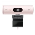 Cámara Web Logitech Brio 500 de 4 MP (Full HD, USB-C, Rosado)