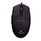 Mouse Gamer Monster Games Tide de 5 Botones (3.200dpi, LED Multicolor, Negro)