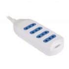 Zapatilla Alargadora Philco 430B 4 Enchufes (3 metros, 10A, Blanco)