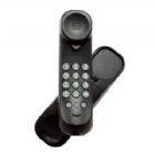 Teléfono Fijo Uniden AS-7101 (Botones Grandes, Cable Espiral, Negro)