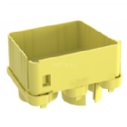 Enrutador a 2 Puertos Panduit FiberRunner (4x4, Amarillo)