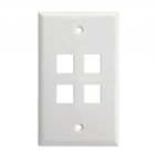 FacePlate Exelink 4 Puertos (Blanco)