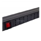 PDU Exelink de 6 Posiciones (Switch On/Off, Negro)