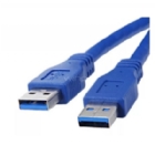 Cable USB Exelink de 5 metros (Macho a Macho, USB 3.0, Azul)