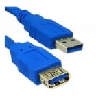 Cable Extensión USB Exelink de 2 metros (Macho a Hembra, Azul)