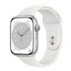 Apple Watch Series 8 de 45mm (OLED, GPS, Case Aluminio, Correa Deportiva Blanco estelar)