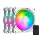 Kit de 3 Ventiladores Cooler Master MasterFan MF120 Halo White (ARGB, 120mm, 1800rpm)