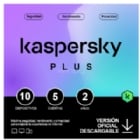 Licencia Antivirus Kaspersky Plus (10 Dispositivos, 5 Cuentas, 2 años, Descargable)