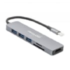 Adaptador Multipuerto Philco USB-C (HDMI, USB, SD/ MicroSD)