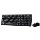 Kit Inalámbrico Teclado + Mouse Genius KM-8101 (Dongle USB, Español, Negro)